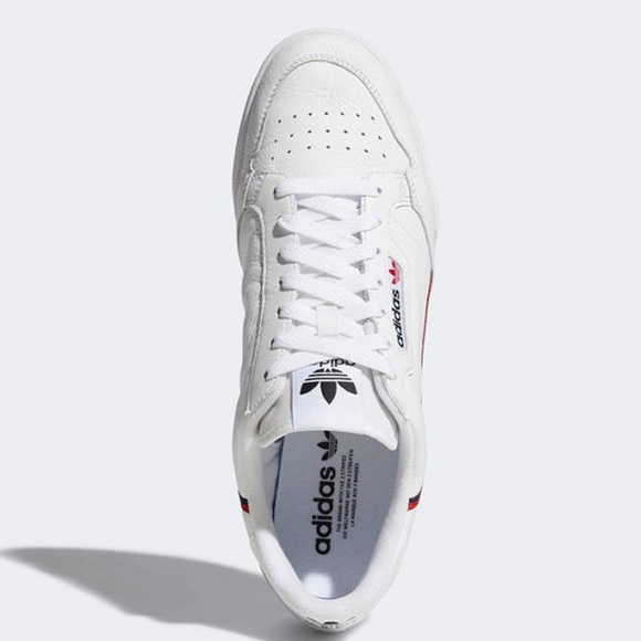 Adidas Rascal Continental 80, Red Blue Stripe Sneakers, Size 42 2/3EU, 9M, 11W - Picture 4 of 11